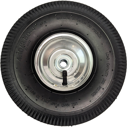 Replacement Pneumatic Tire for Hand Truck, 10" (254 mm), 350 lbs. Capacity Ontario Safety Products
