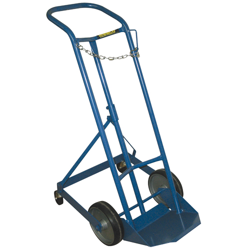 Chariot professionnel CC-1 pour bouteille de gaz, Roues Caoutchouc moul&eacute;, Base de 9" la x 7-1/4" lo, 250 lb Ontario Safety Products
