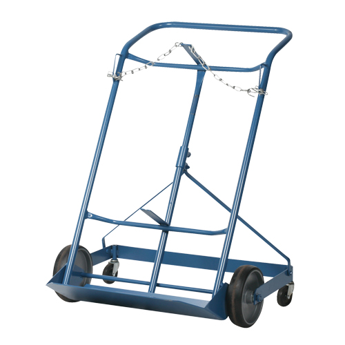 Chariot professionnel CC-2 pour deux bouteilles de gaz, Roues Caoutchouc moul&eacute;, Base de 16-7/8" la x 7-1/4" lo, 500 lb Ontario Safety Products
