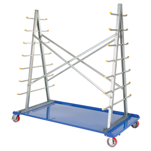 A-Frame Bar & Pipe Cart, Steel, 36-3/4" W x 73-3/4" D x 72-1/2" H, 2000 lbs. Capacity Ontario Safety Products