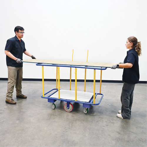Horizontal Panel Cart, 63-7/16" x 28-1/2" x 40-15/16", 2000 lbs. Capacity Ontario Safety Products