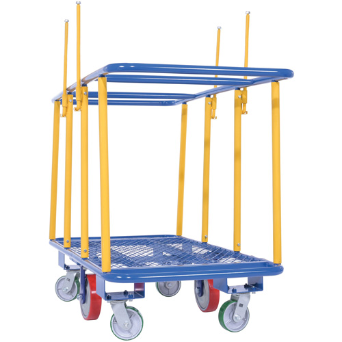 Horizontal Panel Cart, 63-7/16" x 28-1/2" x 40-15/16", 2000 lbs. Capacity Ontario Safety Products