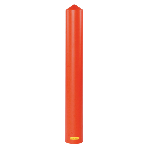 Smooth Bollard Cover, 4" Dia. x 56" L, Red Ontario Safety Products