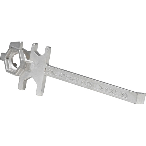Drum Wrench, 3/4"/2" Opening, 9-1/2" Handle, Stainless Steel Ontario Safety Products