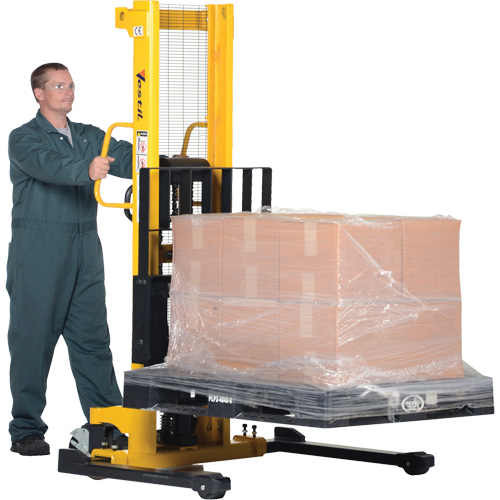 Gerbeur hydraulique manuel, Fonctionnement Pompe manuelle, Capacit&eacute; 2000 lb, Lev&eacute;e max 35" Ontario Safety Products