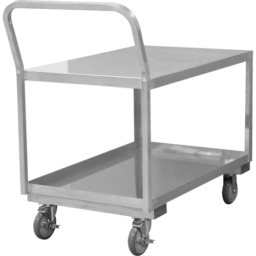 Chariot d'atelier industriel &agrave; profil bas, 2 niveaux, 24-1/8" la x 40-3/4" p x 38-1/8" h, 1200 lb Cap Ontario Safety Products