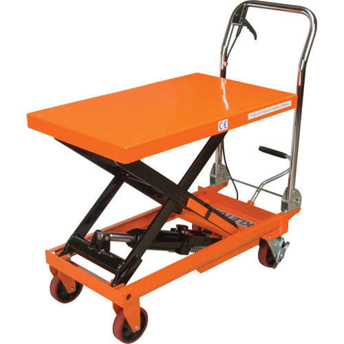 Hydraulic Scissor Lift Table, 32" L x 19-3/4" W, Steel, 660 lbs. Capacity Ontario Safety Products