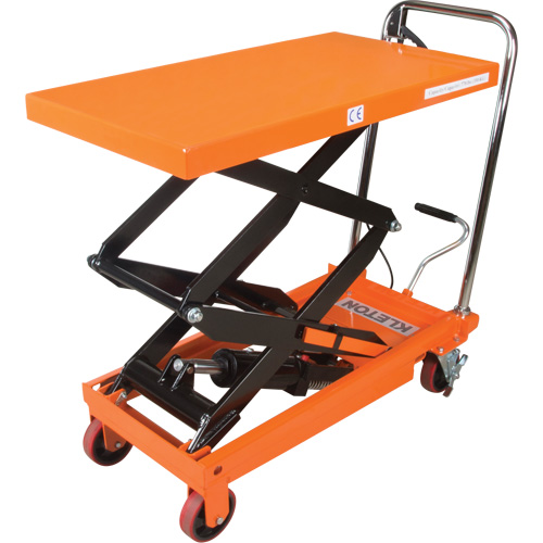 Hydraulic Scissor Lift Table, 35-3/4" L x 19-3/4" W, Steel, 770 lbs. Capacity Ontario Safety Products