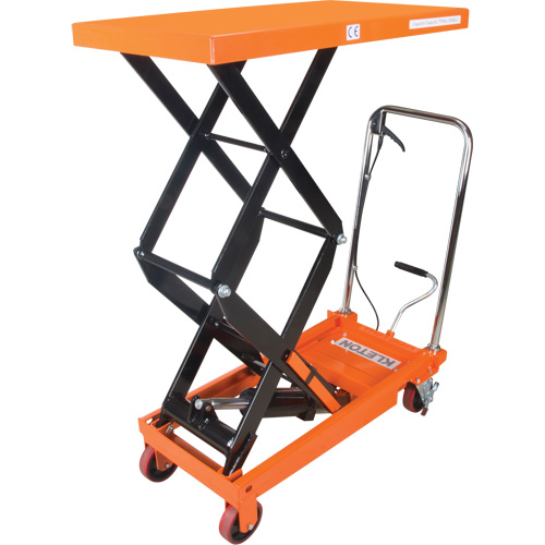Hydraulic Scissor Lift Table, 35-3/4" L x 19-3/4" W, Steel, 770 lbs. Capacity Ontario Safety Products