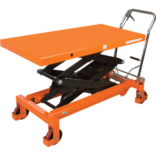 Hydraulic Scissor Lift Table, 48" L x 24" W, Steel, 1540 lbs. Capacity Ontario Safety Products