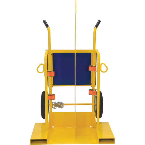 Welding Cylinder Torch Cart, Foam-Filled Wheels, 24" W x 19-1/2" L Base, 500 lbs. Ontario Safety Products
