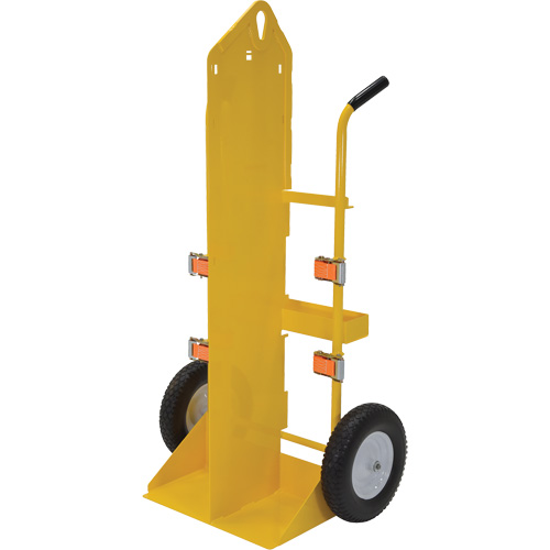 Chariot pour chalumeau et bouteille &agrave; gaz, Roues Rempli de mousse, Base de 23-13/16" la x 22-13/16" lo, 500 lb Ontario Safety Products