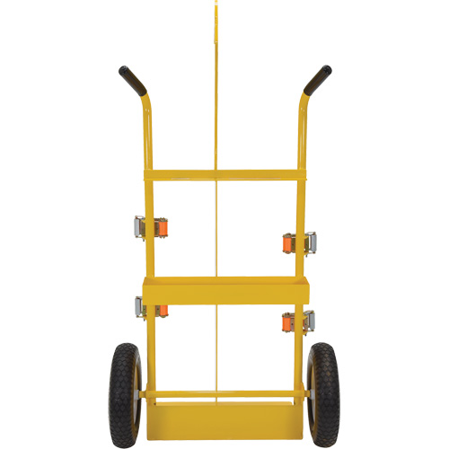 Chariot pour chalumeau et bouteille &agrave; gaz, Roues Rempli de mousse, Base de 23-13/16" la x 22-13/16" lo, 500 lb Ontario Safety Products