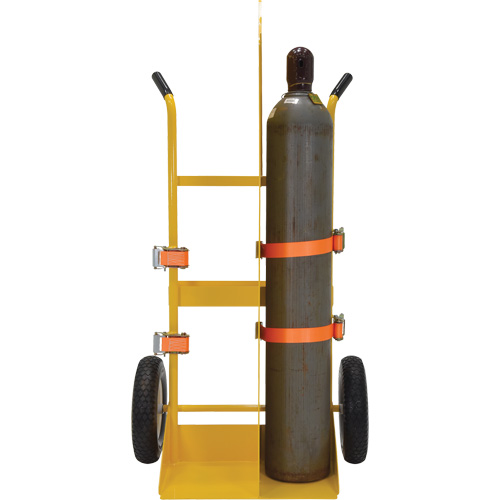 Chariot pour chalumeau et bouteille &agrave; gaz, Roues Rempli de mousse, Base de 23-13/16" la x 22-13/16" lo, 500 lb Ontario Safety Products