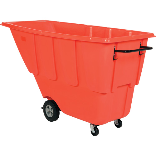 Chariot basculeur, Poly&eacute;thyl&egrave;ne, 0,5 vg³, Capacit&eacute; de charge de 450 lb Ontario Safety Products