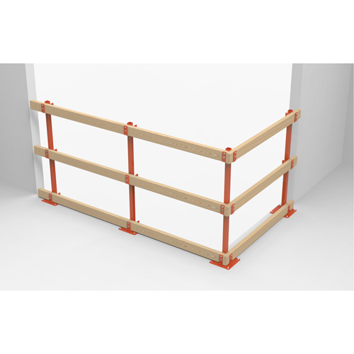Poteaux temporaires ProGuards pour barri&egrave;re de s&eacute;curit&eacute;, 8" la x 39" h, Orange Ontario Safety Products