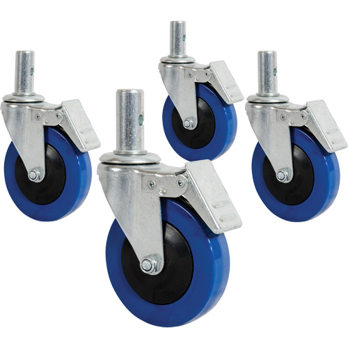 Mini roulette de 4" avec goupille verrouillable Ontario Safety Products