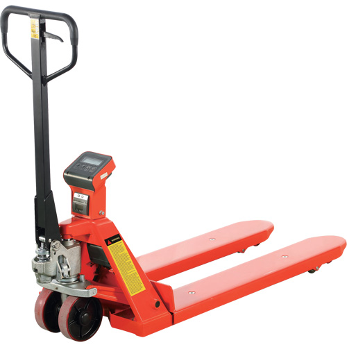 Transpalette avec balance et imprimante thermique Eco, 48" lo x 27" la, Capacit&eacute; de 4400 lb Ontario Safety Products