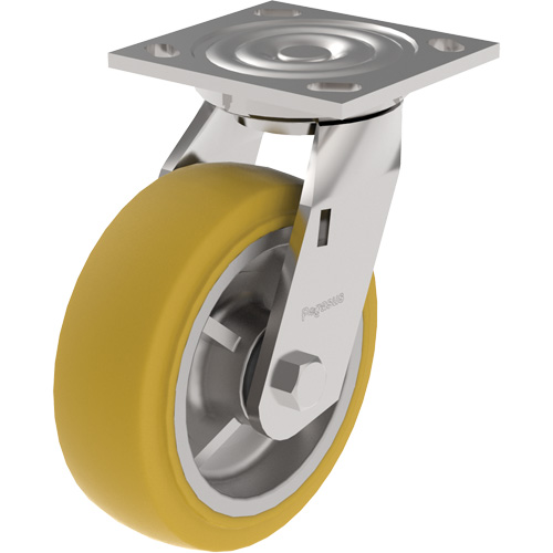 21 Series Medium-Duty Caster, Swivel, 4" (101.6 mm), Urethane, 700 lbs. (317 kg.) Ontario Safety Products