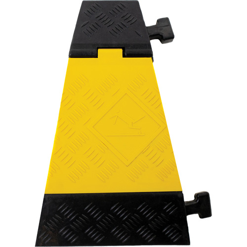 Protecteur de c&acirc;ble tourne-&agrave;-gauche robuste Powerhouse, 3 canaux, 12" lo x 19,75" la x 3" h Ontario Safety Products