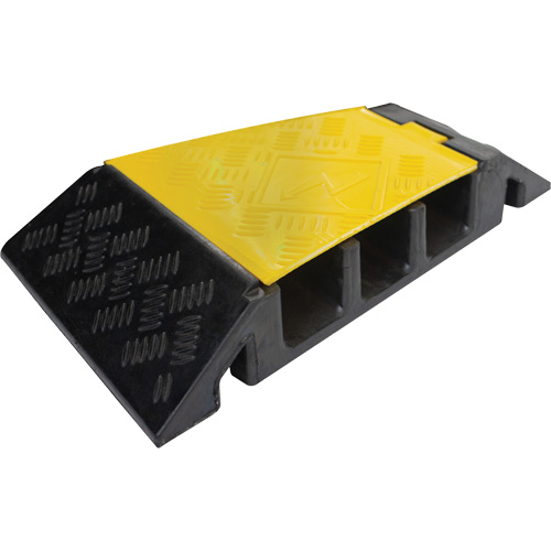 Protecteur de c&acirc;ble tourne-&agrave;-droite robuste Powerhouse, 3 canaux, 12" lo x 19,75" la x 3" h Ontario Safety Products