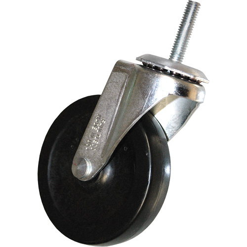 Roulette pivotante &agrave; tige filet&eacute;e pour chariot &agrave; bascule Ontario Safety Products
