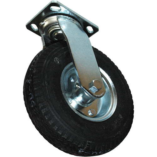 Roulette pneumatique pivotante pour chariot &agrave; plateforme Ontario Safety Products