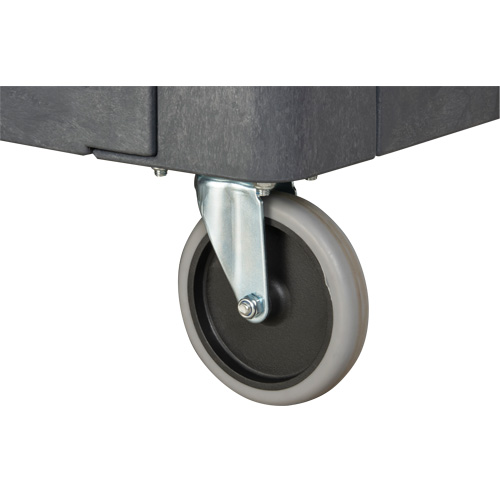 Flat-Shelf Utility Service Cart, 2 Tiers, 25-1/4" x 32-1/4" x 44", 550 lbs. Capacity Ontario Safety Products