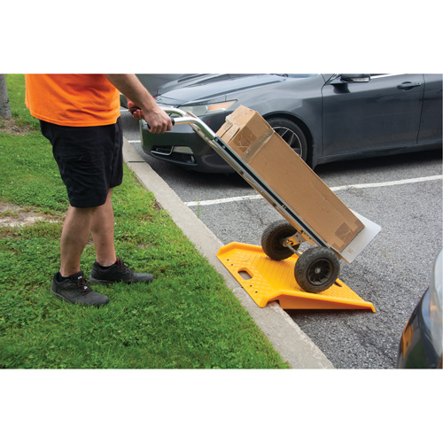 Portable Poly Hand Truck Curb Ramp, 1000 lbs. Capacity, 27" W x 27" L Ontario Safety Products