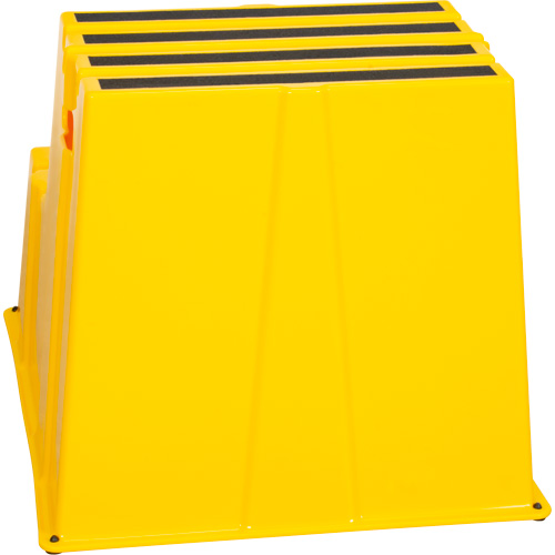 Escabeau industriel, 2 marches, 26" x 22-7/16" x Hauteur 19-11/16" Ontario Safety Products