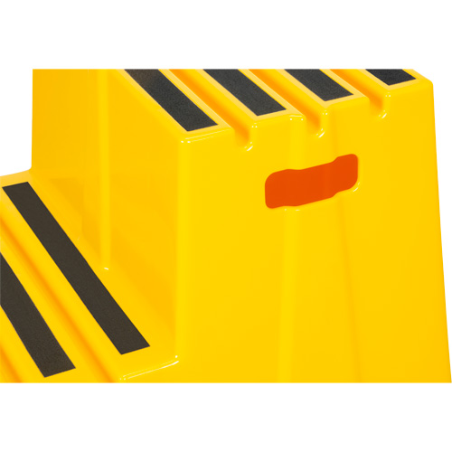 Escabeau industriel, 2 marches, 26" x 22-7/16" x Hauteur 19-11/16" Ontario Safety Products