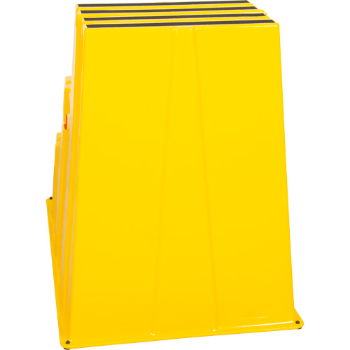 Industrial Step Stool, 3 Steps, 34-13/16" x 22-7/16" x 28-1/2" High Ontario Safety Products