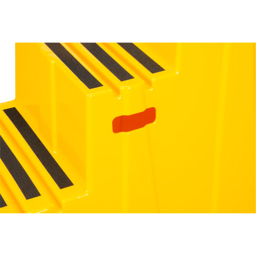Industrial Step Stool, 3 Steps, 34-13/16" x 22-7/16" x 28-1/2" High Ontario Safety Products