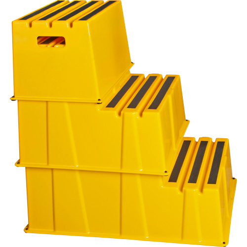 Escabeau industriel, 2 marches, 26" x 22-7/16" x Hauteur 19-11/16" Ontario Safety Products