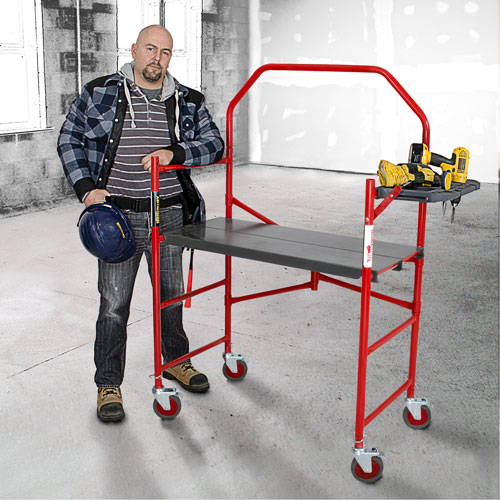 Buildman Portable Scaffold, 40-5/8" D x 4' H Ontario Safety Products