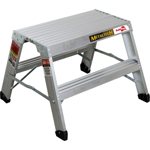 Poste de travail chevalet de sciage portatif, Cadre Aluminium, 12-1/4" p x 24" h Ontario Safety Products