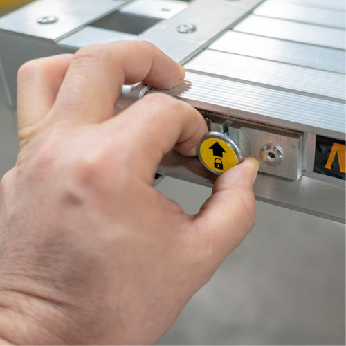 Telescoping Work Plank, 204" W x 12" D, 250 lbs. Capacity, Knocked Down Ontario Safety Products