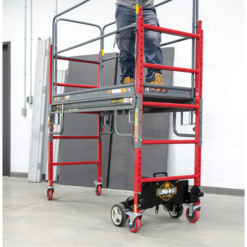 Complete Motorized Buildman 6' Baker Scaffold Kit, 31" D x 118-3/4" H Ontario Safety Products