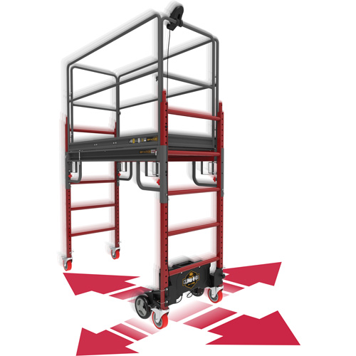 Complete Motorized Buildman 6' Baker Scaffold Kit, 31" D x 118-3/4" H Ontario Safety Products