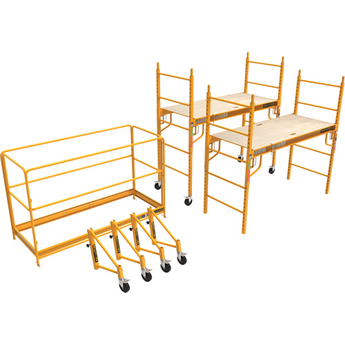Complete 12' Drywall Baker Scaffold Tower Set, 58-1/2" D x 183" H Ontario Safety Products