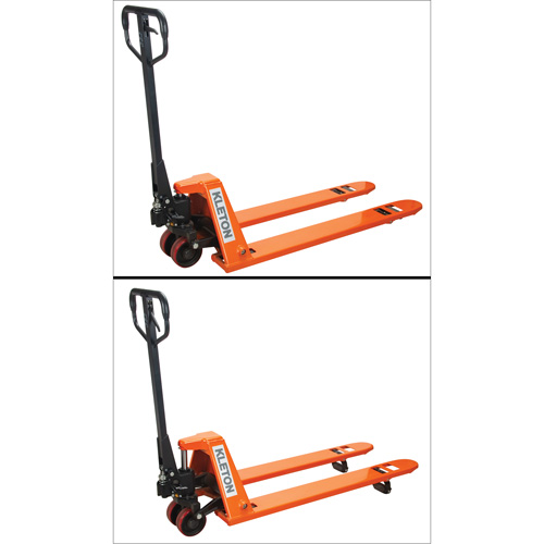 Low Profile Hydraulic Pallet Trucks, 48" L x 20.5" W, 3300 lbs. Cap. Ontario Safety Products