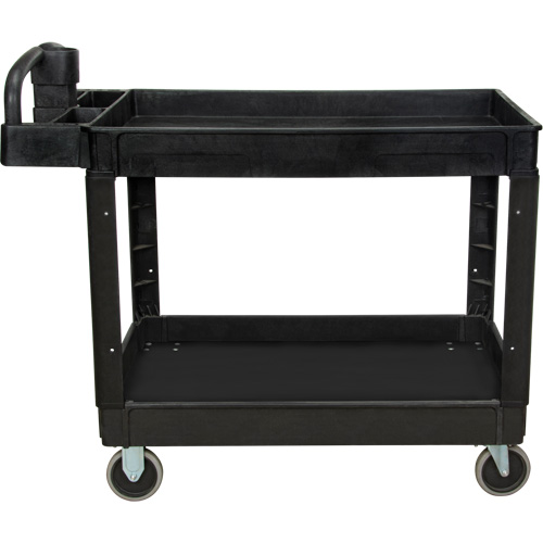 Utility Cart, 2 Tiers, 25-5/8" x 33-1/2" x 43-3/4", 550 lbs. Capacity Ontario Safety Products