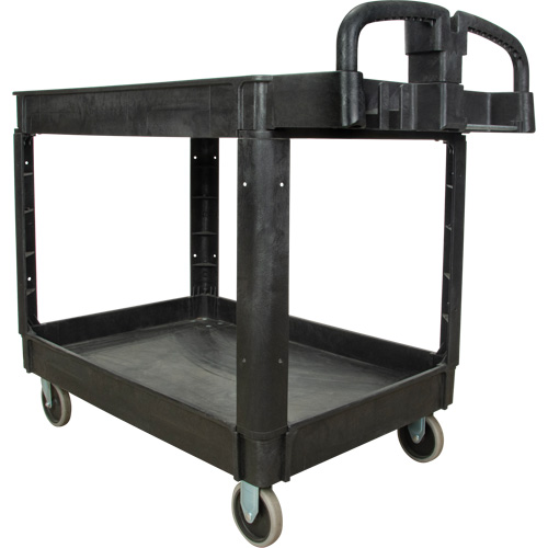 Utility Cart, 2 Tiers, 25-5/8" x 33-1/2" x 43-3/4", 550 lbs. Capacity Ontario Safety Products