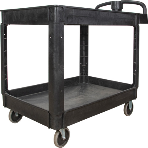 Utility Cart, 2 Tiers, 25-5/8" x 33-1/2" x 43-3/4", 550 lbs. Capacity Ontario Safety Products