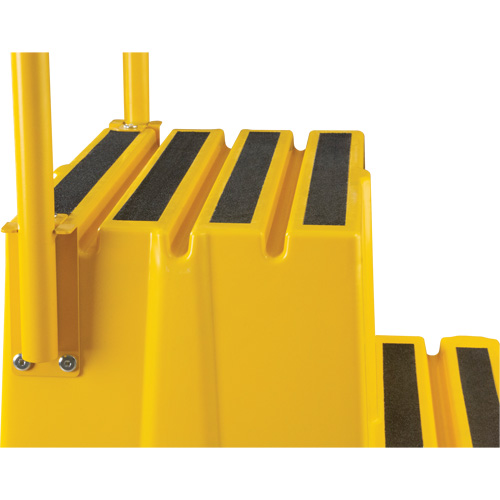 Industrial Step Stool, 4 Steps, 44" x 22-1/4" x 65-1/8" High Ontario Safety Products