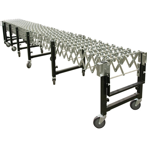 Expandable Conveyor, 18" W x 12' L, 200 lbs. per lin. ft. Capacity Ontario Safety Products
