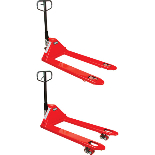 Manual Pallet Truck, Steel, 48" L x 27" W, 5500 lbs. Capacity Ontario Safety Products