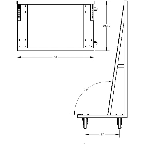 Chariot &agrave; cadre en A robuste &agrave; un c&ocirc;t&eacute; avec 6 plateaux, 38" x 25" x 63", Capacit&eacute; 2500 lb Ontario Safety Products