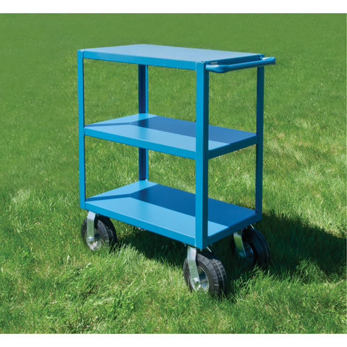 Outdoor Shelf Cart, 3 Tiers, 24" W x 39" H x 51" D, 1200 lbs. Capacity Ontario Safety Products