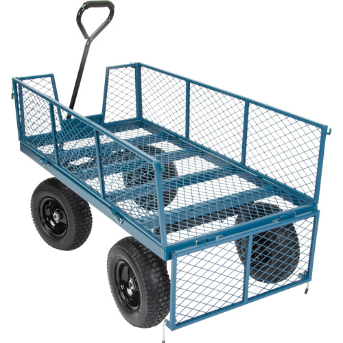 Wagon with Drop Sides, 24" W x 48" L, 800 lbs. Capacity Ontario Safety Products